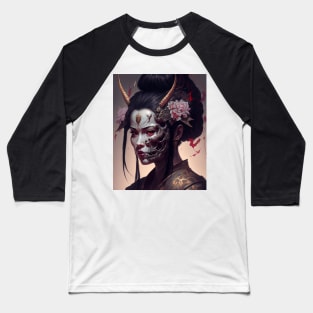 Geisha Oni Baseball T-Shirt